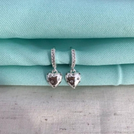 ARGOLINHA CUORE ZIRCÔNIA BANHADO A PRATA