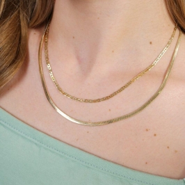 COLAR FITA BANHADO A OURO