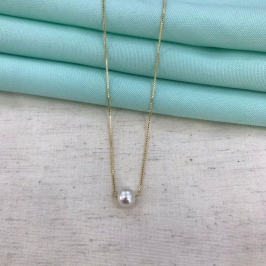 COLAR PÉROLA JEWELRY BANHADO A OURO