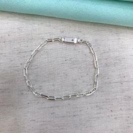 PULSEIRA CARTIER MASCULINO INFANTIL BANHADO A PRATA