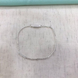 PULSEIRA GRUMET INFANTIL MASC BANHADO A PRATA