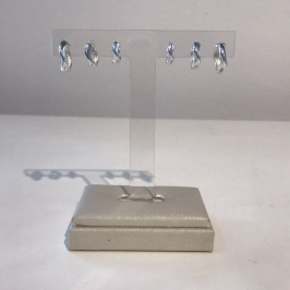 TRIO DE ARGOLA TORCIDO BANHADO A PRATA