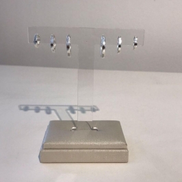 TRIO TULIPA LISO BANHADO A PRATA