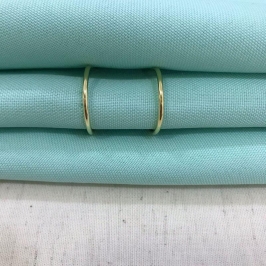 ARGOLA FINA BANHADO A OURO