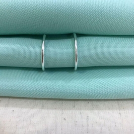 ARGOLA FINA BANHADO A PRATA