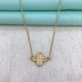 CHOKER TREVO BANHADO A OURO