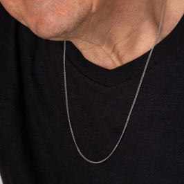 CORRENTE GRUMET MACULINO AÇO INOXIDÁVEL PRATA