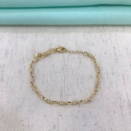 PULSEIRA ELOS BANHADO A OURO