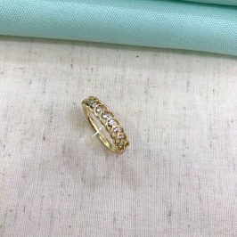 ANEL AMOR ETERNO BANHADO A OURO