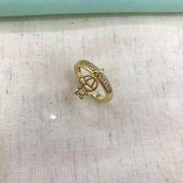 ANEL MENINO ZIRCÔNIA BANHADO A OURO