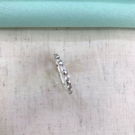 APARADOR ZIRCÔNIA BAGUETE BANHADO A PRATA