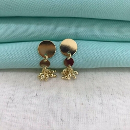 BRINCO CHUVEIRINHO DE ESFERAS BANHADO A OURO