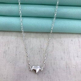 CHOKER ELOS E CORAÇÃO BANHADO A OURO