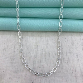 CHOKER ELOS TEXTURIZADOS BANHADO A PRATA