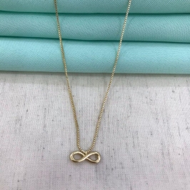 CHOKER INFINITO BANHADO A OURO