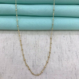 CHOKER MINI ESFERAS TEXTURIZADAS BANHADO A OURO