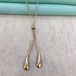 GRAVATINHA ORGÂNICA MAXI BANHADO A OURO