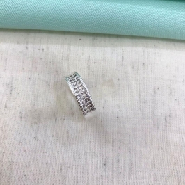 MEIA ALIANÇA MAXI BANHADO A PRATA