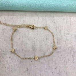 PULSEIRA AMOR ETERNO BANHADO A OURO