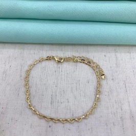 PULSEIRA AMORE BANHADO A OURO