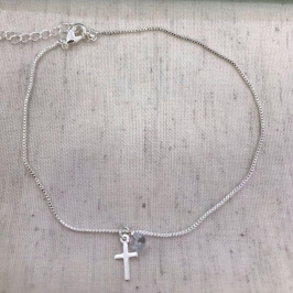 PULSEIRA CRUZ TIFFANY BANHADO A PRATA