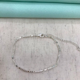 PULSEIRA FÍGARO BANHADO A PRATA