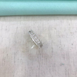 ANEL ZIRCÔNIA BANHADO A PRATA