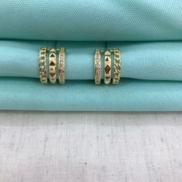 ARGOLA ESPLENDOR BANHADO A OURO