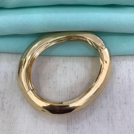 BRACELETE TORCIDO LISO BANHADO A OURO