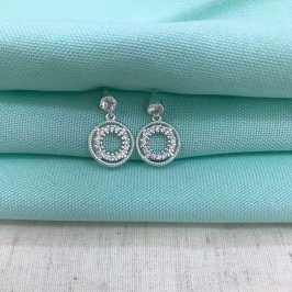 BRINCO ECLAT ZIRCÔNIA BANHADO A PRATA