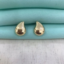 BRINCO GOTA VÍRGULA GOLD BANHADO A OURO