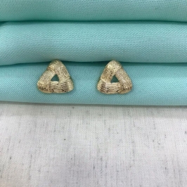 BRINCO TEXTURIZADO GOLD BANHADO A OURO