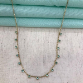 COLAR PONTO DE LUZ BANHADO A OURO