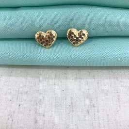 CORAÇÃO TRESSE BANHADO A OURO