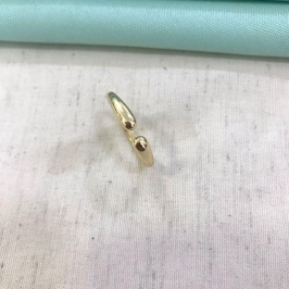 ANEL ORGÂNICO BANHADO A OURO