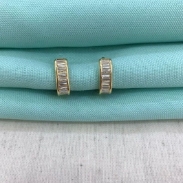 ARGOLA GOLDEN BLOOM ZIRCÔNIA BANHADO A OURO