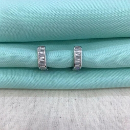 ARGOLA GOLDEN BLOOM ZIRCÔNIA BANHADO A PRATA