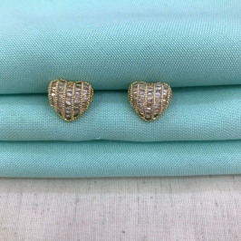 BRINCO CORAÇÃO ORNARE BANHADO A OURO