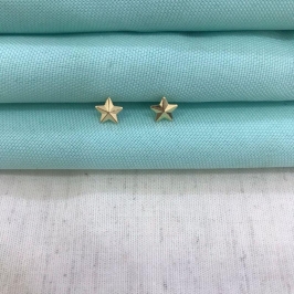 BRINCO ESTRELA INFANTIL BANHADO A OURO