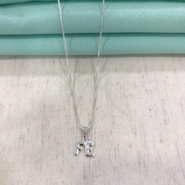 COLAR FÉ BANHADO A PRATA