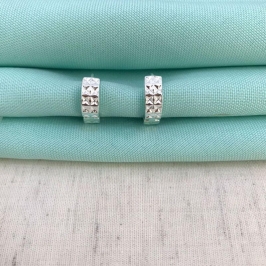 ARGOLA ORBIT BANHADO A PRATA