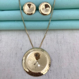 CONJUNTO ORBIT BANHADO A OURO