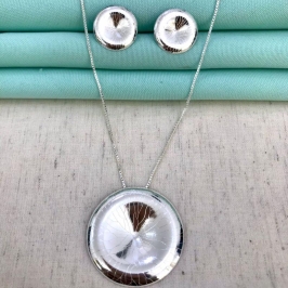 CONJUNTO ORBIT BANHADO A PRATA