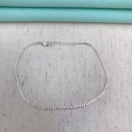 TORNOZELEIRA GRUMET BANHADO A PRATA