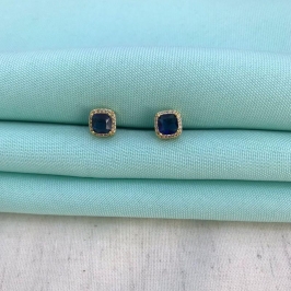 BRINCO AURORA TOPÁZIO BANHADO A OURO