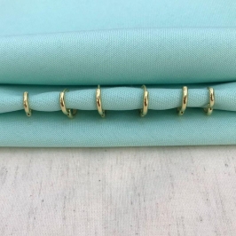 TRIO ARGOLA LISA BANHADO A OURO