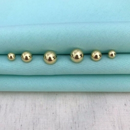 TRIO MEIA ESFERA BANHADO A OURO