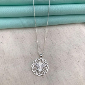 COLAR ESPÍRITO SANTO BANHADO A PRATA