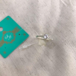 ANEL SOLITÁRIO VERO AMORE ZIRCÔNIA BANHADO A PRATA