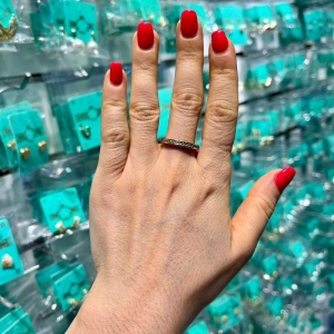 APARADOR GLAMOUR ZIRCÔNIA BANHADO A OURO